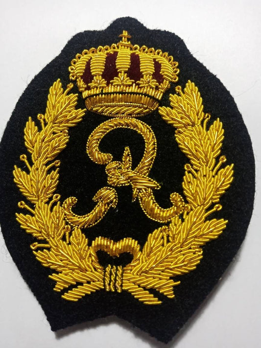 Blazer Family Ralph Alphabet Red Crown Blazer Bullion Embroidery Badge.