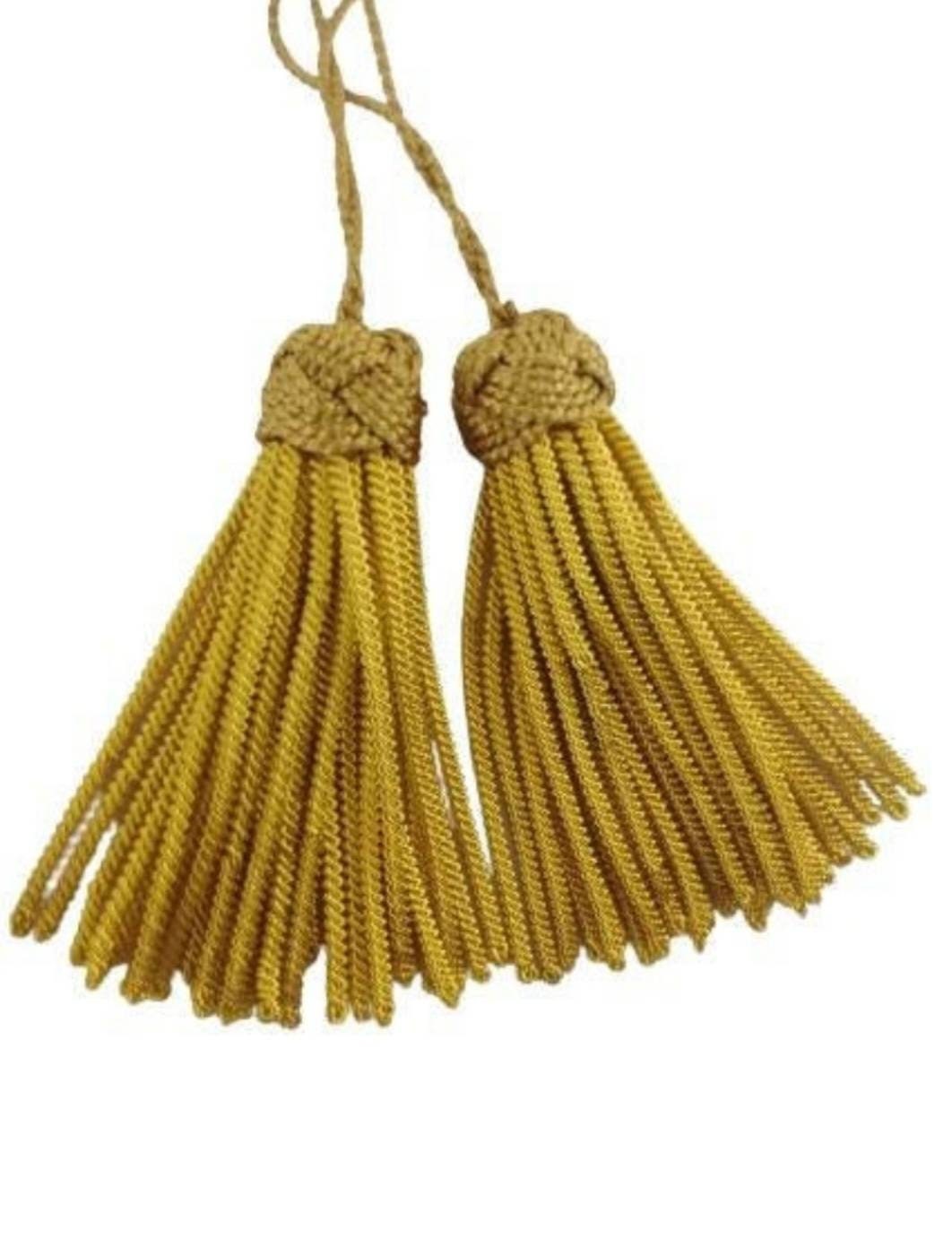 Gold Bullion Tassels pair"3 inch" For Army Uniform' church Vestments ' Decoration.