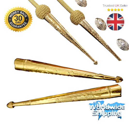 Aiguillette Tip Ends Genuine Military Issue Ceremonial Parade Insignia pair Tips.