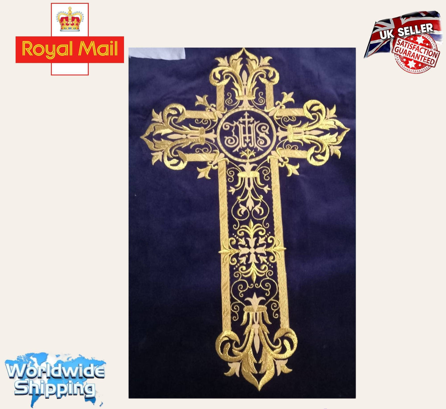 Roman Fiddleback Catholic Chasuble low Mass with Soft Purple Velvet Fabric Handmade Embroidered Bullion Wire Thread Church vestments set.