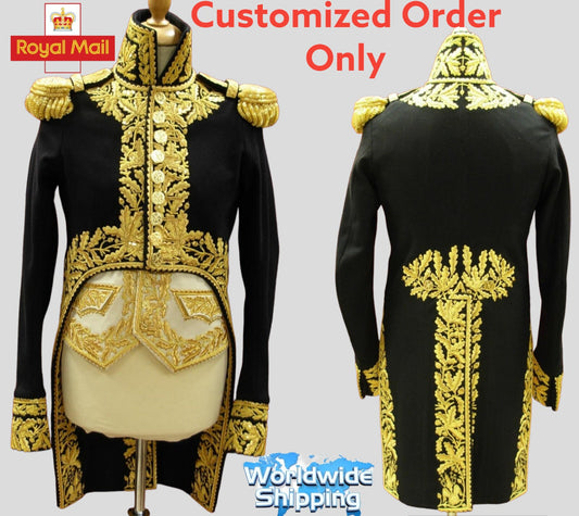 Empire Customized Embroidered Marshal's full dress turnbacks Embroidery.