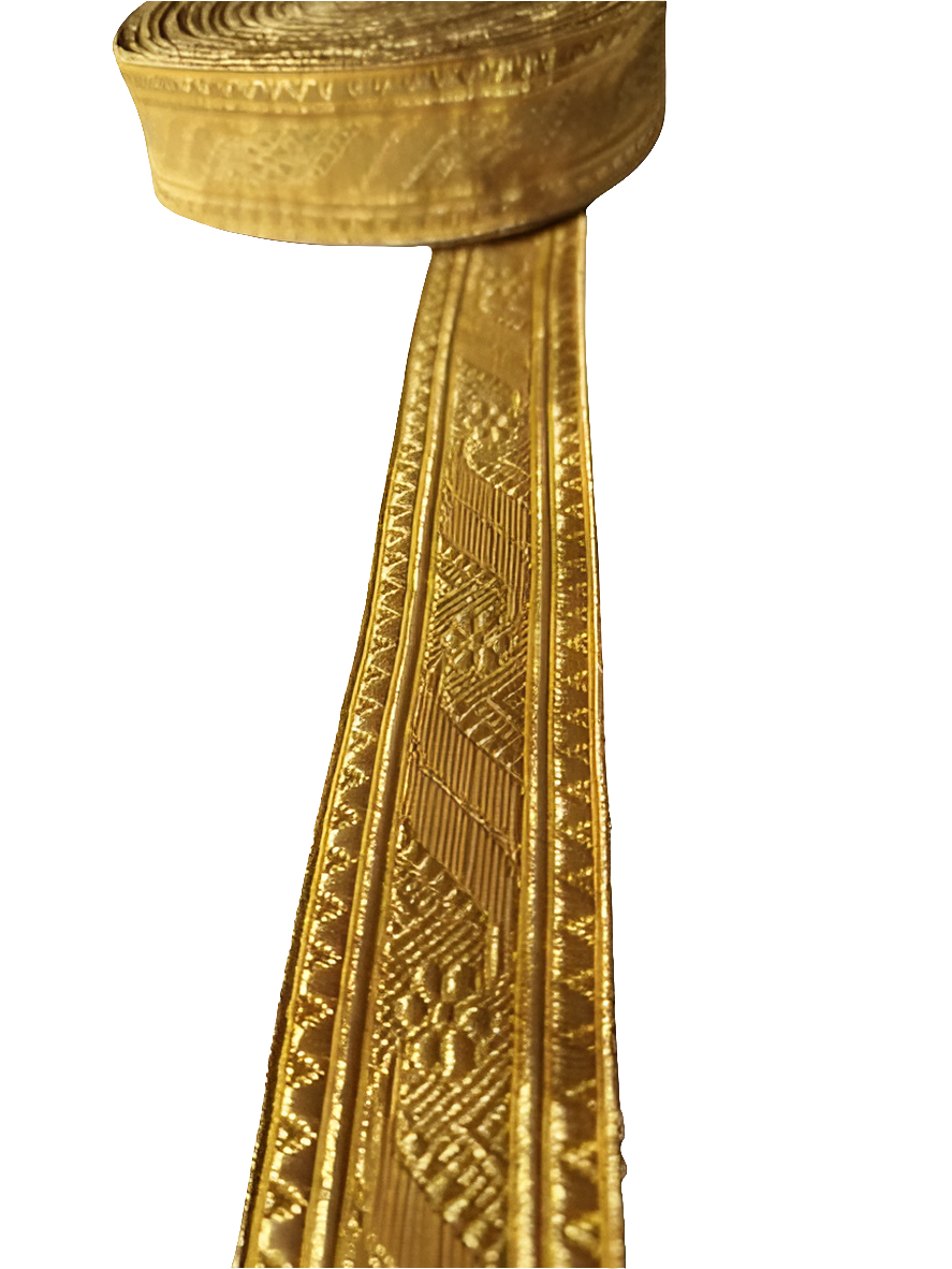 Mylar braid Gold 100% wire trim For Army Uniform' Church Vestment' Fancy Costume.