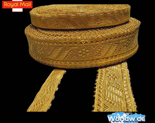 Mylar braid Gold 100% wire trim For Army Uniform' Church Vestment' Fancy Costume.