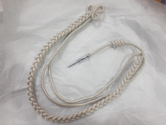10 White Aiguillette Shoulder with 1 tip.